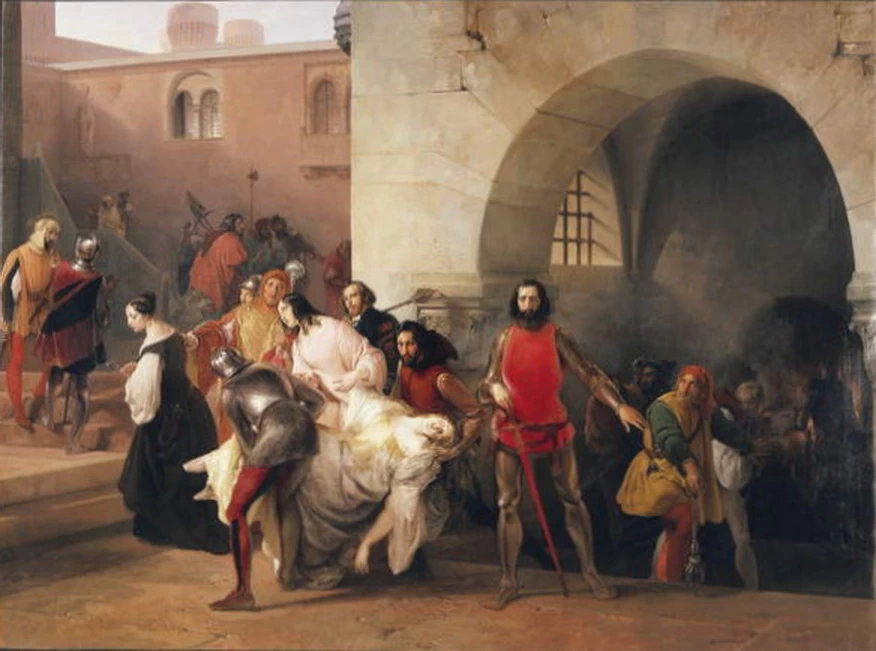 Bice ritrovata da Marco Visconti nel sotterraneo del suo castello di Rosate